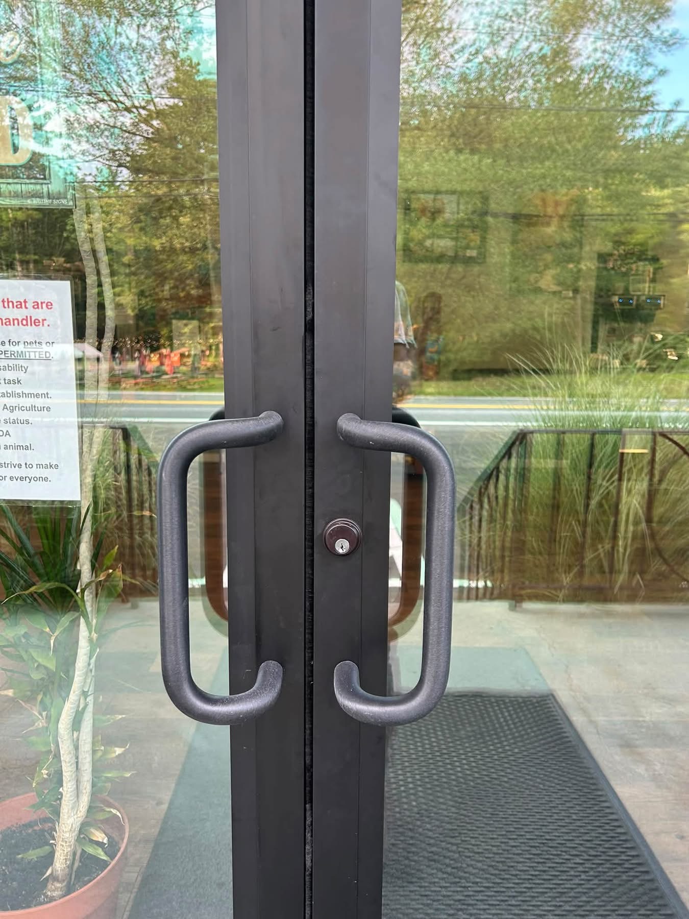 bedco commercial property improvement program replaced the front doors of first place cafe